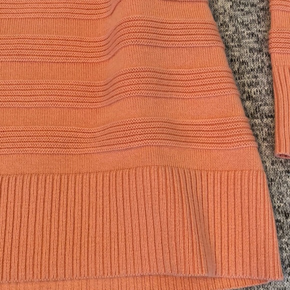 NWT.  Christopher and Banks Peach Sweater - Picture 3 of 11